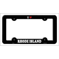 Love Rhode Island Novelty Metal License Plate Frame LPF-316