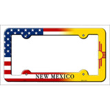 New Mexico|American Flag Novelty Metal License Plate Frame LPF-470