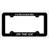 On The Ice Novelty Metal License Plate Frame LPF-178