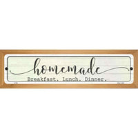 Homemade Food Novelty Wood Mounted Small Metal Street Sign