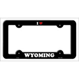 Love Wyoming Novelty Metal License Plate Frame LPF-327