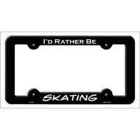 Skating Novelty Metal License Plate Frame LPF-054