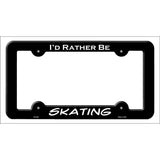 Skating Novelty Metal License Plate Frame LPF-054