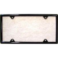 Classic Black Plastic License Plate Tag Frame LPF-001