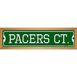 Pacers Ct Novelty Wood Mounted Small Metal Street Sign WB-K-1016