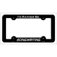 Songwriting Novelty Metal License Plate Frame LPF-166