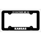 Be In Kansas Novelty Metal License Plate Frame LPF-343