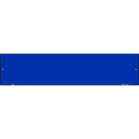 Blue Solid Blank Small Street Sign K-024