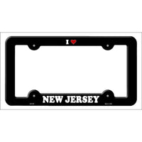 Love New Jersey Novelty Metal License Plate Frame LPF-307