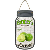 Limes Farmers Market Novelty Metal Mason Jar Sign