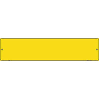 Yellow Solid Blank Small Street Sign K-025