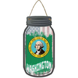 Washington | USA Flag Novelty Metal Mason Jar Sign