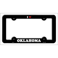 Love Oklahoma Novelty Metal License Plate Frame LPF-313