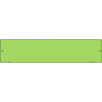 Lime Green Solid Blank Small Street Sign K-032