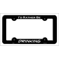 Drinking Novelty Metal License Plate Frame LPF-058