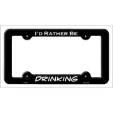 Drinking Novelty Metal License Plate Frame LPF-058