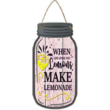 Lemons Make Lemonade Novelty Metal Mason Jar Sign