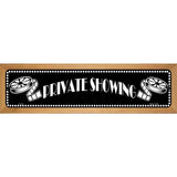 Private Showing Home Theater Wood Mounted Small Metal Street Sign WB-K-1322