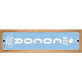 Hot Cocoa Blue Novelty Wood Mounted Small Metal Street Sign WB-K-1697