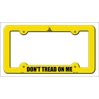 Dont Tread Yellow Novelty Metal License Plate Frame LPF-434