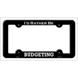 Budgeting Novelty Metal License Plate Frame LPF-184