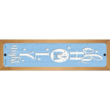 Oh Holy Night Blue Novelty Wood Mounted Small Metal Street Sign WB-K-1685