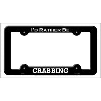 Crabbing Novelty Metal License Plate Frame LPF-140