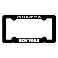Be In New York Novelty Metal License Plate Frame LPF-359