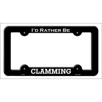 Clamming Novelty Metal License Plate Frame LPF-139