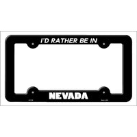 Be In Nevada Novelty Metal License Plate Frame LPF-355