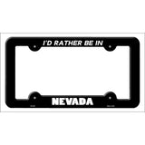 Be In Nevada Novelty Metal License Plate Frame LPF-355