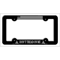 Dont Tread Black Novelty Metal License Plate Frame LPF-432