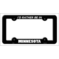 Be In Minnesota Novelty Metal License Plate Frame LPF-350