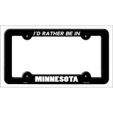 Be In Minnesota Novelty Metal License Plate Frame LPF-350