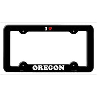 Love Oregon Novelty Metal License Plate Frame LPF-314