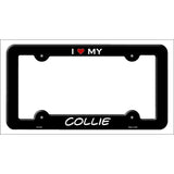 Collie Novelty Metal License Plate Frame LPF-229