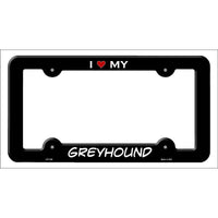 Greyhound Novelty Metal License Plate Frame LPF-206