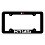 Love South Dakota Novelty Metal License Plate Frame LPF-318