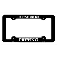 Putting Novelty Metal License Plate Frame LPF-120