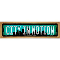 San Diego California City in Motion Wood Mounted Small Metal Street Sign WB 1246