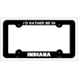 Be In Indiana Novelty Metal License Plate Frame LPF-341