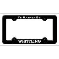 Whittling Novelty Metal License Plate Frame LPF-135