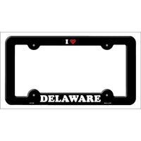 Love Delaware Novelty Metal License Plate Frame LPF-285