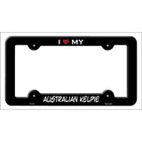 Australian Kelpie Novelty Metal License Plate Frame LPF-225