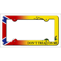 Confederate Flag|Dont Tread Novelty Metal License Plate Frame LPF-431