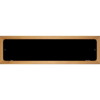 Black Solid Blank Novelty Wood Mounted Metal Small Street Sign WB-K-036