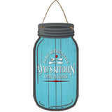 Dads Kitchen Novelty Metal Mason Jar Sign