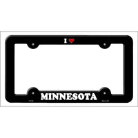 Love Minnesota Novelty Metal License Plate Frame LPF-300