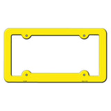 Yellow Solid Novelty Metal License Plate Frame LPF-006