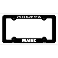 Be In Maine Novelty Metal License Plate Frame LPF-346